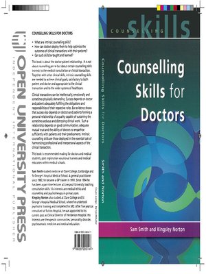 cover image of Counselling Skills for Doctors